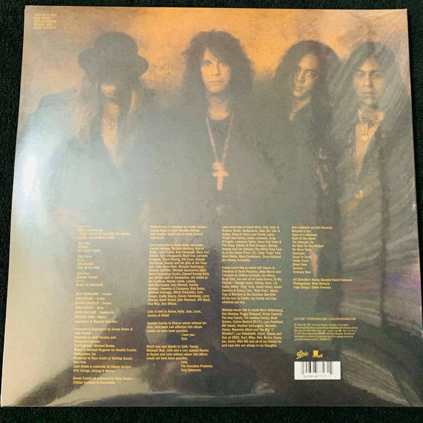 Ozzy Osbourne - No More Tears (2xLP, Album, RE, RM)