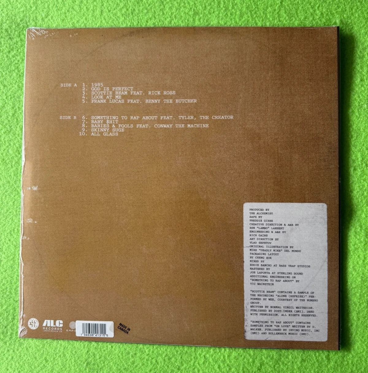 Freddie Gibbs & Alchemist - Alfredo (LP, Album, Club, Ltd, Num, Cle)